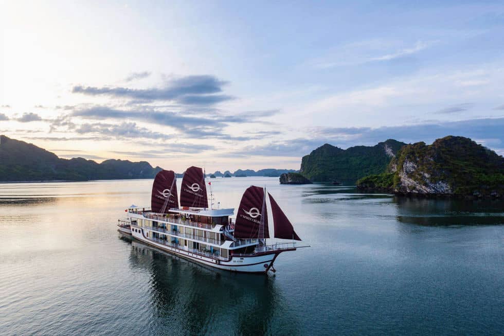 Halong - Lan Ha Bay 2 Days 1 Nights Trip on V’Spirit Cruises